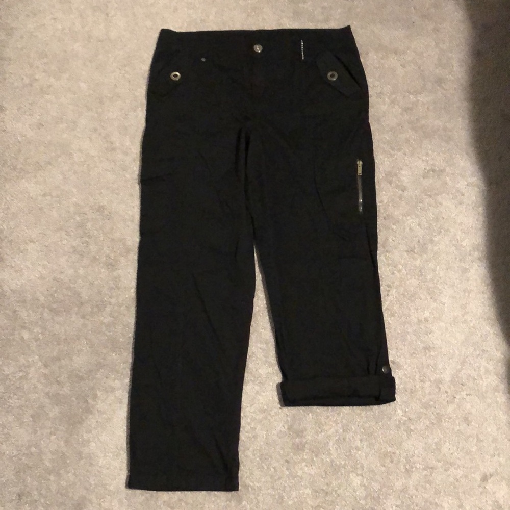Style & Co. Black Cotton Pants/Capris